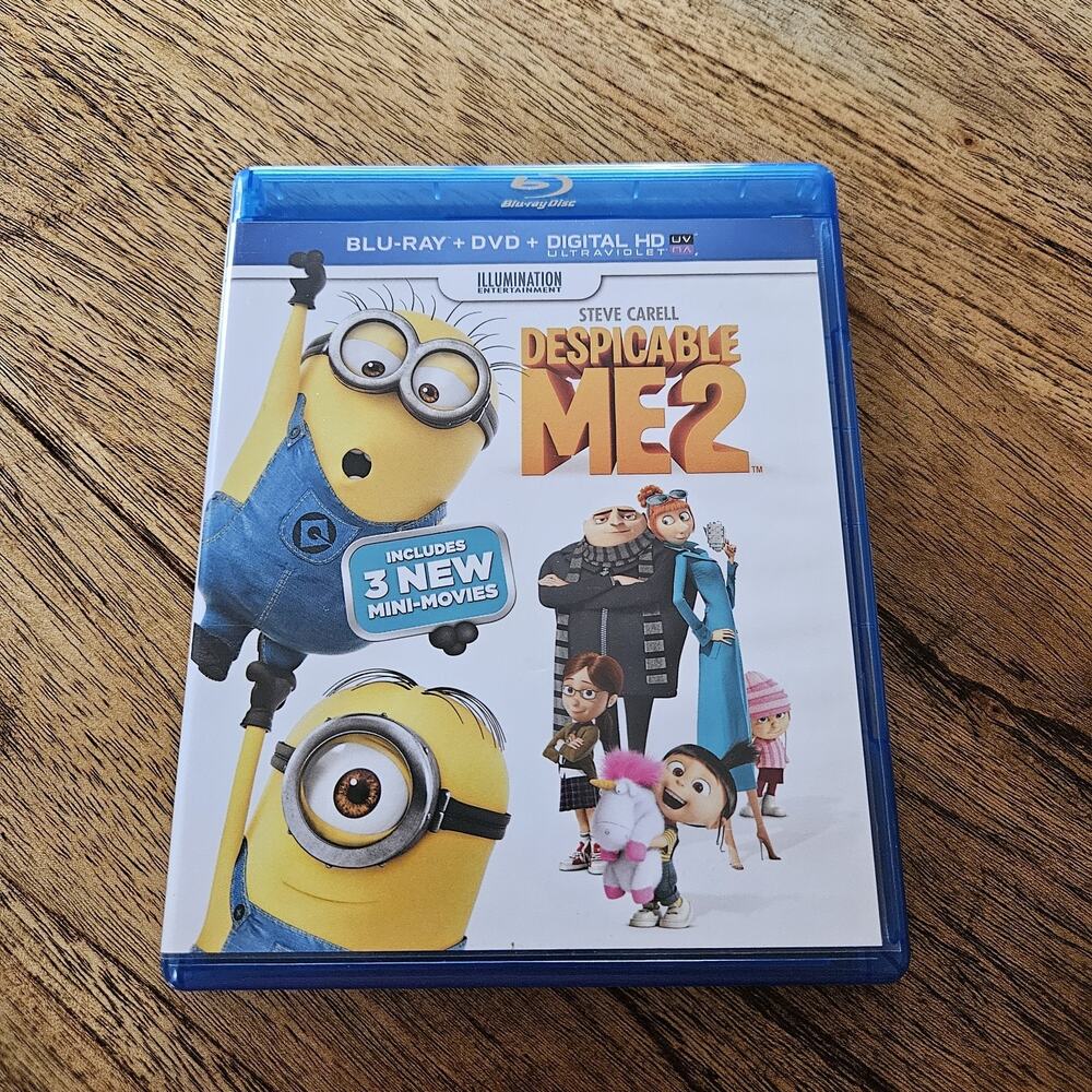 Despicable Me 2 (Blu-Ray + DVD) Family Comedy Gru Minions